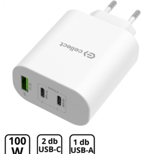 Adaptor încărcător de rețea cu funcție de încărcare rapidă 100W, alb