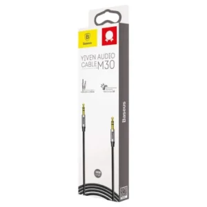 Baseus Audio Yiven M30 Cablu 1.5M, Argintiu/Negru (CAM30-CS1)