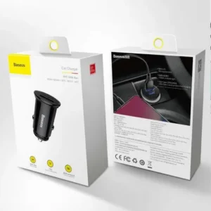Baseus Încărcător Auto Circular Plastic A+C PPS PD3.0 + QC4.0 + 30W, Negru (CCALL-YS01)
