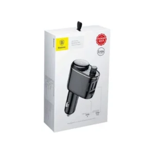 Baseus Încărcător Auto Bluetooth Transmițător FM S-06, BT. 4.2, USB-A, Negru