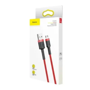 Baseus Cablu Micro USB Cafule 1.5A 2m, Roșu + Roșu (CAMKLF-C09)