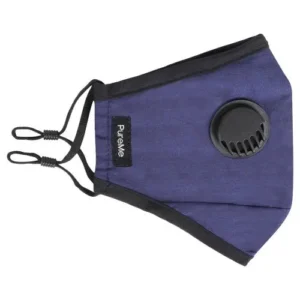 PureMe Mască Reutilizabilă / Ajustabilă Bumbac 2 buc Filtre N95 incluse în pachet, Albastru Închis
