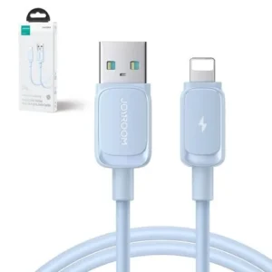 Joyroom Cablu de date USB - Lightning, 2.4A, 480Mb/s, 1.2m, Albastru
