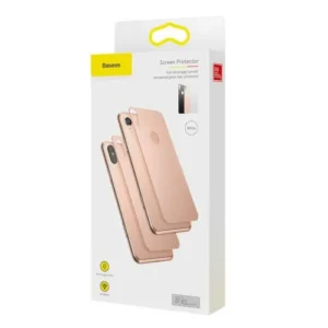 Baseus iPhone Xs 0.3 mm Full coverage curved T-Glass rear Protector, White
