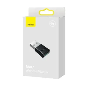 Adaptor USB Bluetooth Baseus HUB BA07 BT 5.3, cu indicator LED, raza de actiune 20m, Negru (ZJBA010001)