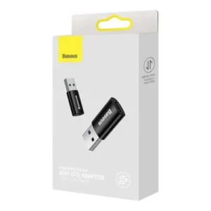 Adaptor Baseus Converter Ingenuity Series Mini OTG USB-A 3.1 Tată la Type-C Mamă Negru (ZJJQ000101), Negru