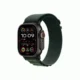 Apple Watch Ultra 2 GPS + Cellular 49mm Titanium Black Case with Dark Green Alpine Loop Large EU, Negru