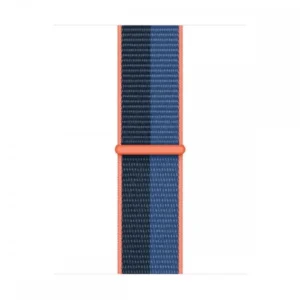 Apple Watch 41mm curea sport, material dublu, Albastru-portocaliu