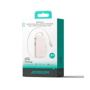 Joyroom JR-PR2L powerbank cu afișaj digital C+U+U, PD 35W, 10000 mAh, Roz