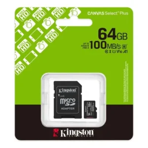 Kingston Canvas microSD Select Plus 64GB, Clasa 10, cu adaptor (SDCS3/64)