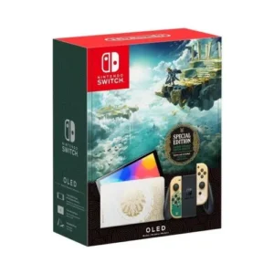Nintendo Switch OLED Model Zelda: Tears of the Kingdom Limited Edition, 7-inch ecran OLED, 64 GB, Auriu/ Alb