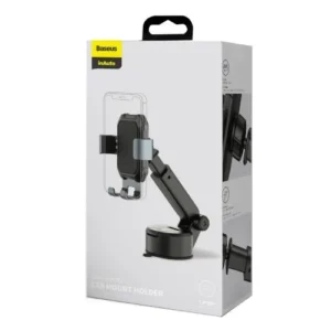 Baseus Tank suport auto, prindere prin gravitație, Braț telescopic 180° Negru patinat (SUYL-TK01)